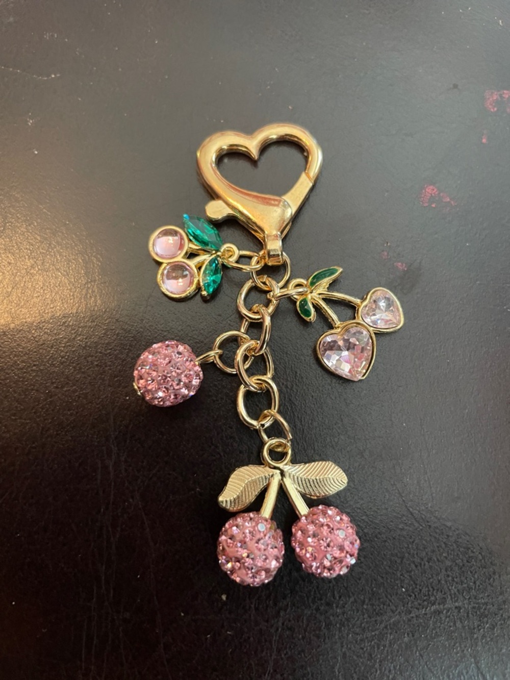 Cherry Charm Bag Keychain